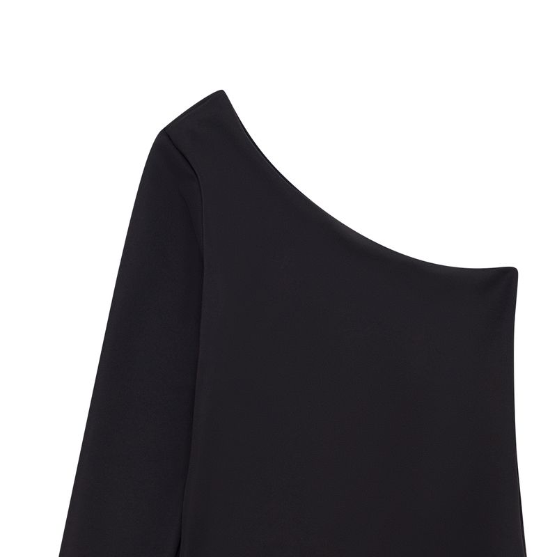 Body-de-un-solo-hombro-para-niña-Ropa-nina-Gris