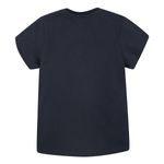 Camiseta-manga-corta-con-aplique-divertido-para-niña-Ropa-nina-Negro