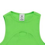 Camiseta-manga-sisa-tipo-crop-con-abertura-para-niña-Ropa-nina-Verde
