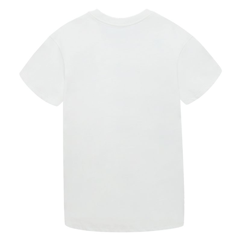 Camiseta-manga-corta-con-estampado-metalizado-para-niña-Ropa-nina-Gris