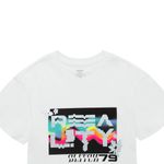 Camiseta-manga-corta-con-estampado-metalizado-para-niña-Ropa-nina-Gris