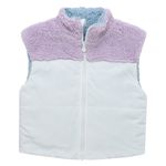 Chaleco-doble-faz-acolchado-para-niña-Ropa-nina-Morado