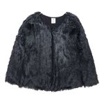 Chaqueta-tipo-abrigo-afelpado-para-niña-Ropa-nina-Gris