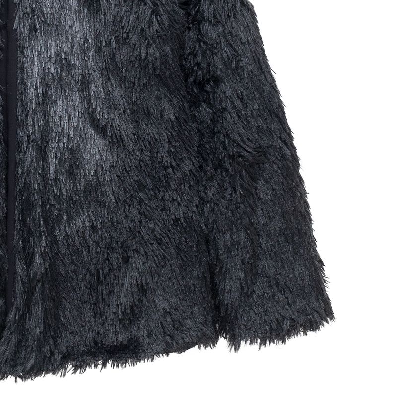 Chaqueta-tipo-abrigo-afelpado-para-niña-Ropa-nina-Gris