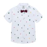 Camisa-manga-corta-para-bebe-niño-Ropa-bebe-nino-Blanco