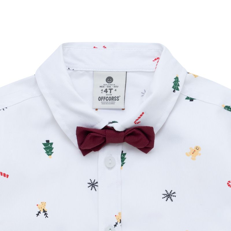 Camisa-manga-corta-para-bebe-niño-Ropa-bebe-nino-Blanco