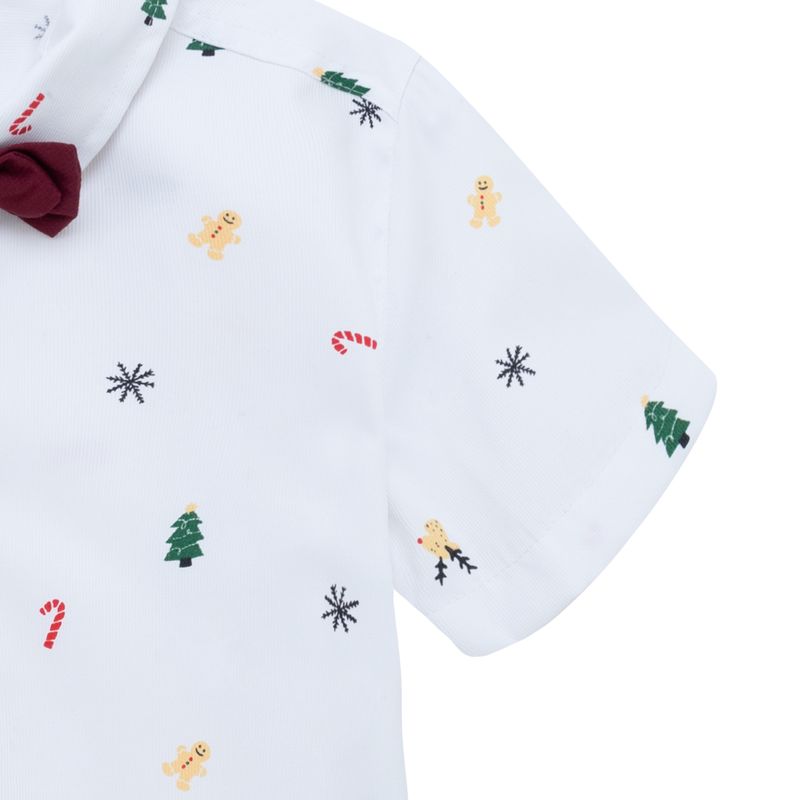 Camisa-manga-corta-para-bebe-niño-Ropa-bebe-nino-Blanco