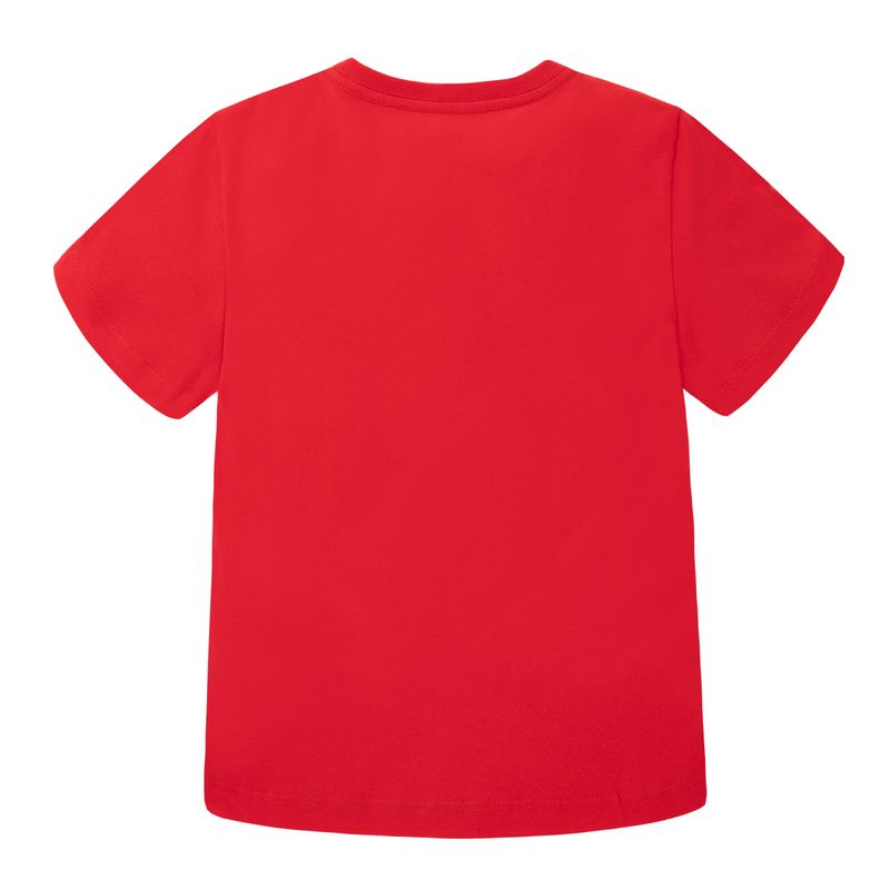 Camiseta-manga-corta-navideña-para-bebe-niño-Ropa-bebe-nino-Rojo