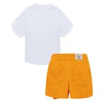 Conjunto-camiseta-manga-corta---falda-short-para-bebe-niña-Ropa-bebe-nina-Naranja