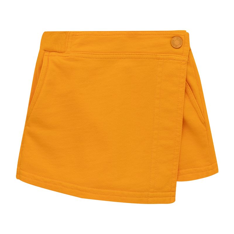 Conjunto-camiseta-manga-corta---falda-short-para-bebe-niña-Ropa-bebe-nina-Naranja