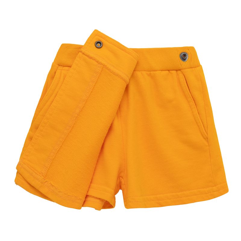 Conjunto-camiseta-manga-corta---falda-short-para-bebe-niña-Ropa-bebe-nina-Naranja
