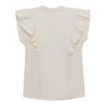 Camiseta-manga-corta-con-boleros-y-remaches-para-bebe-niña-Ropa-bebe-nina-Cafe