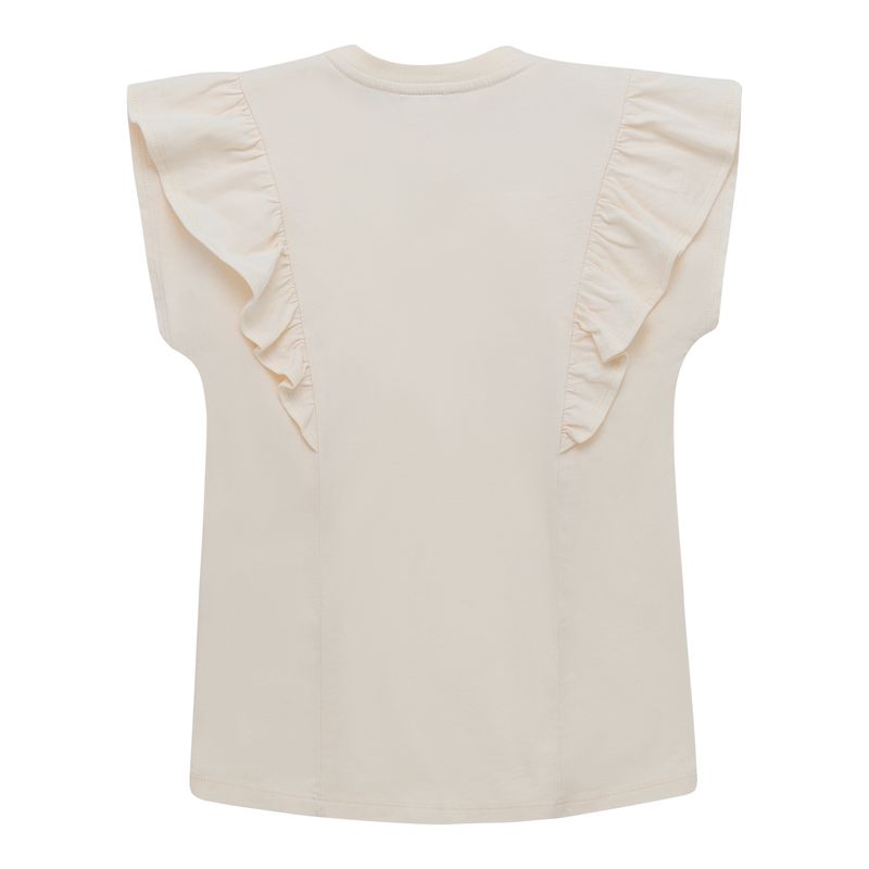 Camiseta-manga-corta-con-boleros-y-remaches-para-bebe-niña-Ropa-bebe-nina-Cafe
