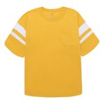 Camiseta-manga-corta-oversize-para-niño-Ropa-nino-Amarillo