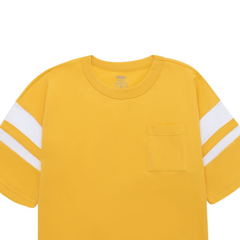 Camiseta-manga-corta-oversize-para-niño-Ropa-nino-Amarillo