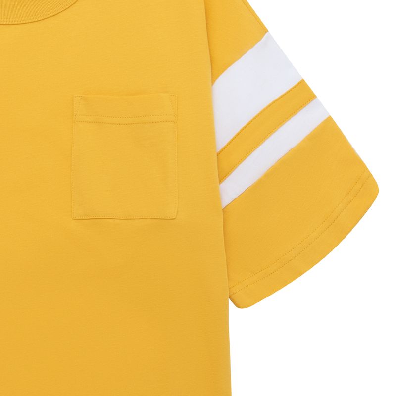 Camiseta-manga-corta-oversize-para-niño-Ropa-nino-Amarillo