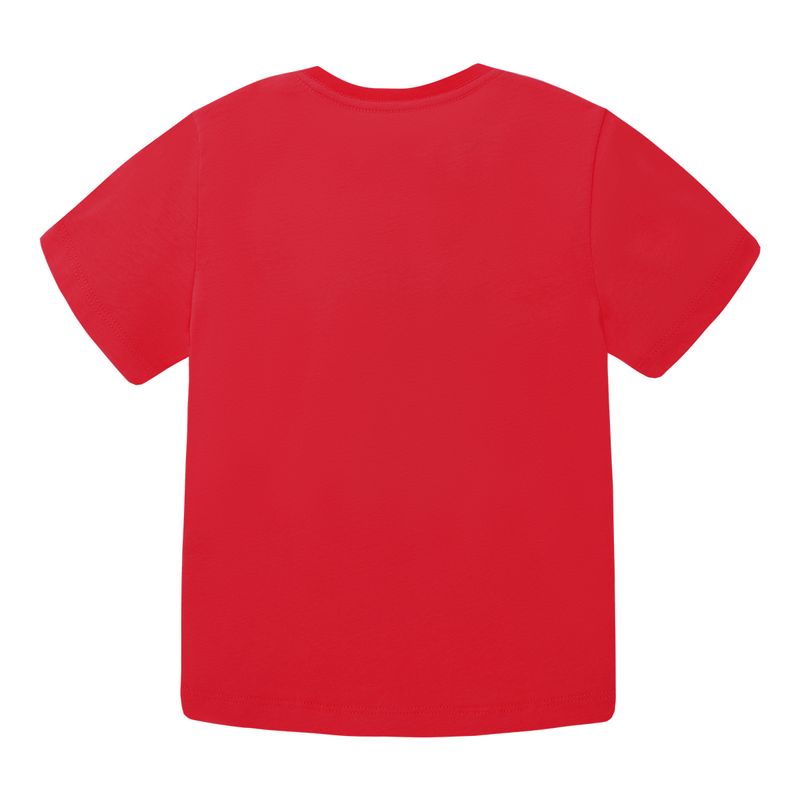 Camiseta-manga-corta-con-grafico-navideño-para-niño-Ropa-nino-Rojo