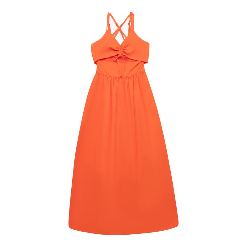 Vestido-largo-midi-para-niña-Ropa-nina-Amarillo