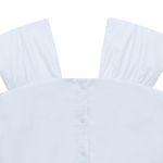 Camisa-manga-corta-tipo-crop-para-niña-Ropa-nina-Blanco