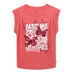 Camiseta-manga-corta-con-grafico-en-el-frente-para-niña-Ropa-nina-Rosado
