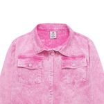 Chaqueta-con-botones-y-bolsillos-de-parche-para-niña-Ropa-nina-Rosado