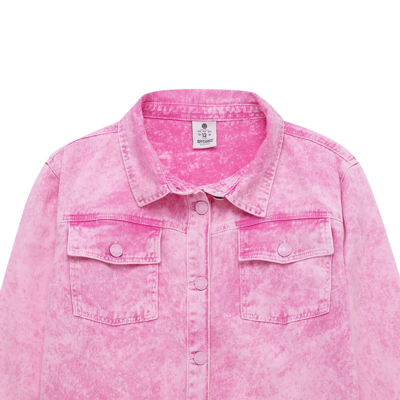 Chaqueta-con-botones-y-bolsillos-de-parche-para-niña-Ropa-nina-Rosado