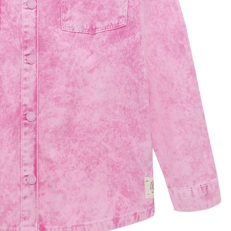 Chaqueta-con-botones-y-bolsillos-de-parche-para-niña-Ropa-nina-Rosado