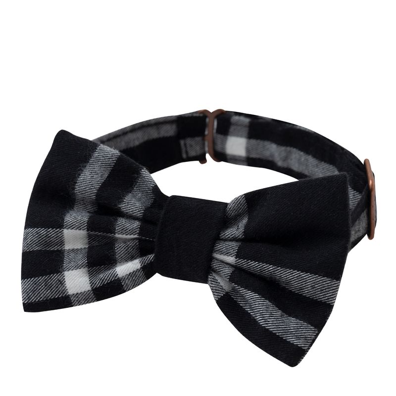 Corbatin-estampado-a-cuadros-para-mascotas-Mascotas-Gris