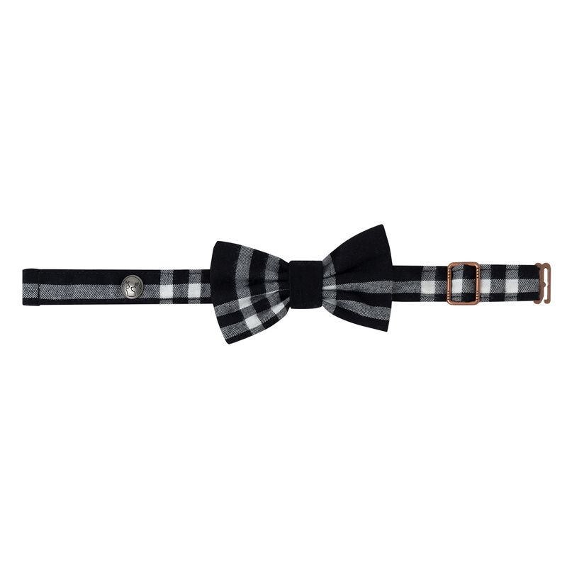 Corbatin-estampado-a-cuadros-para-mascotas-Mascotas-Gris