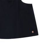 Camisa-manga-sisa-tipo-crop-con-espalda-cruzada-para-niña-Ropa-nina-Negro