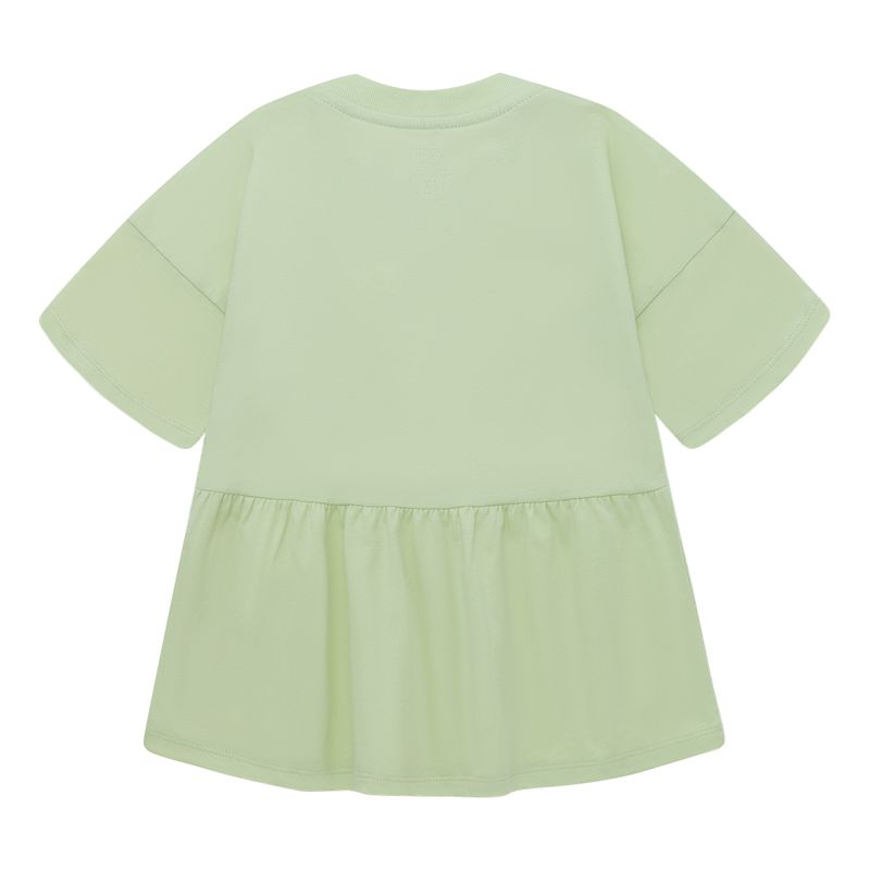Camiseta-manga-corta-con-boleros-inferior-para-bebe-niña-Ropa-bebe-nina-Verde