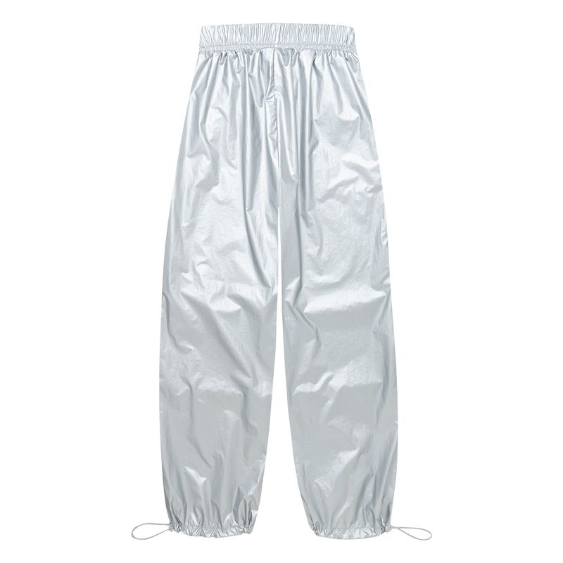 Pantalon-tipo-parachute-con-botas-ajustables-para-niña-Ropa-nina-Gris