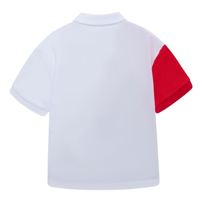 Camiseta-tipo-polo-para-bebe-niño-Ropa-bebe-nino-Blanco