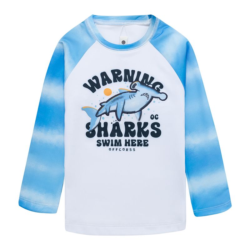 Camiseta-manga-larga-para-baño-con-grafico-en-el-frente-para-bebe-niño-Ropa-bebe-nino-Azul