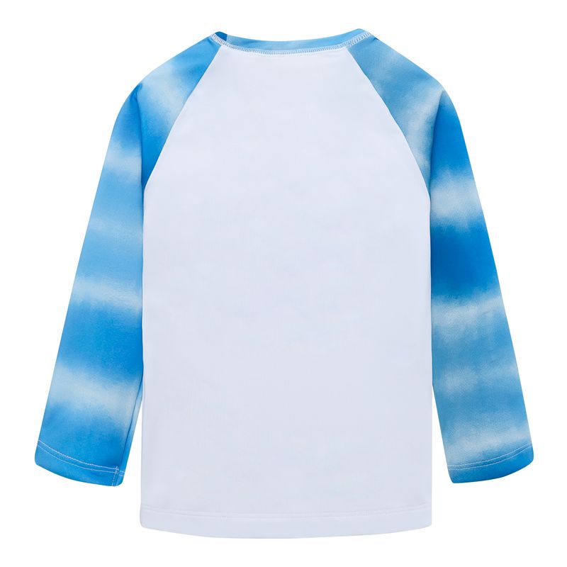 Camiseta-manga-larga-para-baño-con-grafico-en-el-frente-para-bebe-niño-Ropa-bebe-nino-Azul