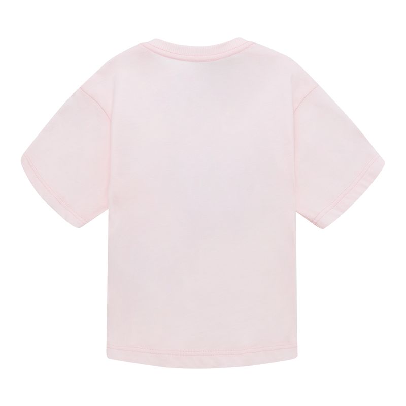 Camiseta-manga-corta-silueta-oversize-para-bebe-niña-Ropa-bebe-nina-Rosado