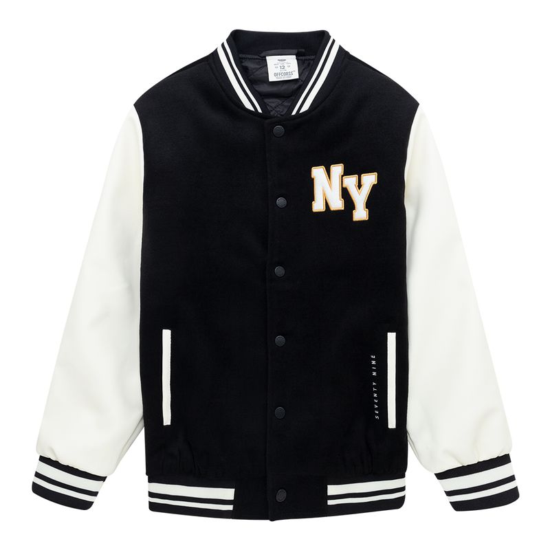 Chaqueta-tipo-beisbolera-para-niño-Ropa-nino-Negro