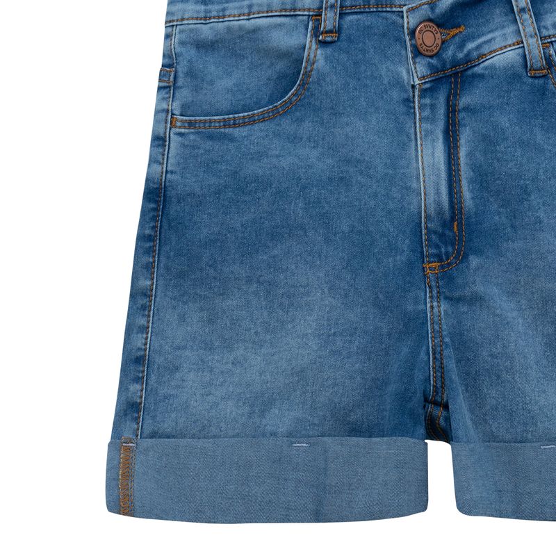 Short-con-pretina-asimetrica-para-niña-Ropa-nina-Indigo-Medio