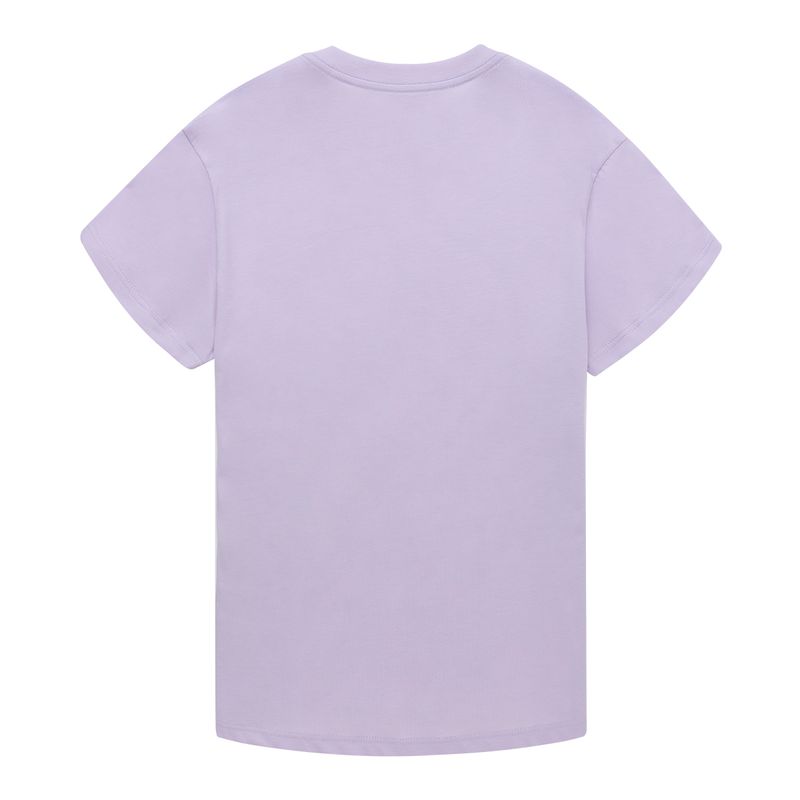 Camiseta-manga-corta-con-hombro-rodado-para-niña-Ropa-nina-Violeta