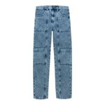 Denim-silueta-recta-con-bolsillos-de-parche-para-niña-Ropa-nina-Indigo-Claro