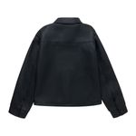 Chaqueta-en-sintetico-para-niña-Ropa-nina-Gris