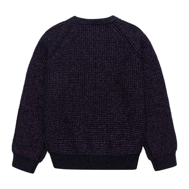 Buzo-tejido-con-hilos-brillantes-para-nina-Ropa-nina-Violeta