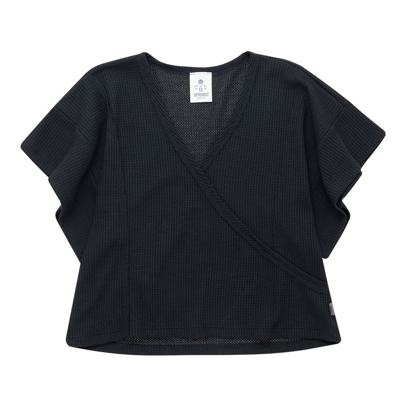 Camiseta-manga-corta-con-cruce-en-el-delantero-para-niña