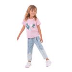 Camiseta-manga-corta-con-lentejuelas-para-bebe-niña-Ropa-bebe-nina-Rosado