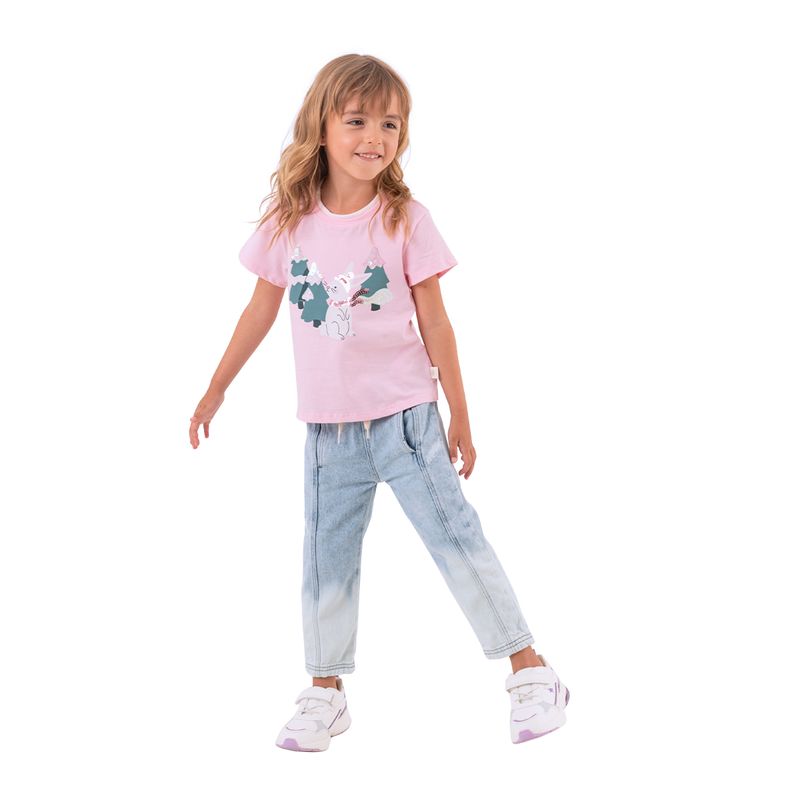 Camiseta-manga-corta-con-lentejuelas-para-bebe-niña-Ropa-bebe-nina-Rosado