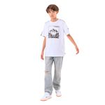Camiseta-manga-corta-con-grafico-en-el-frente-para-niño-Ropa-nino-Blanco