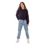 Buzo-tejido-con-hilos-brillantes-para-niña-Ropa-nina-Violeta