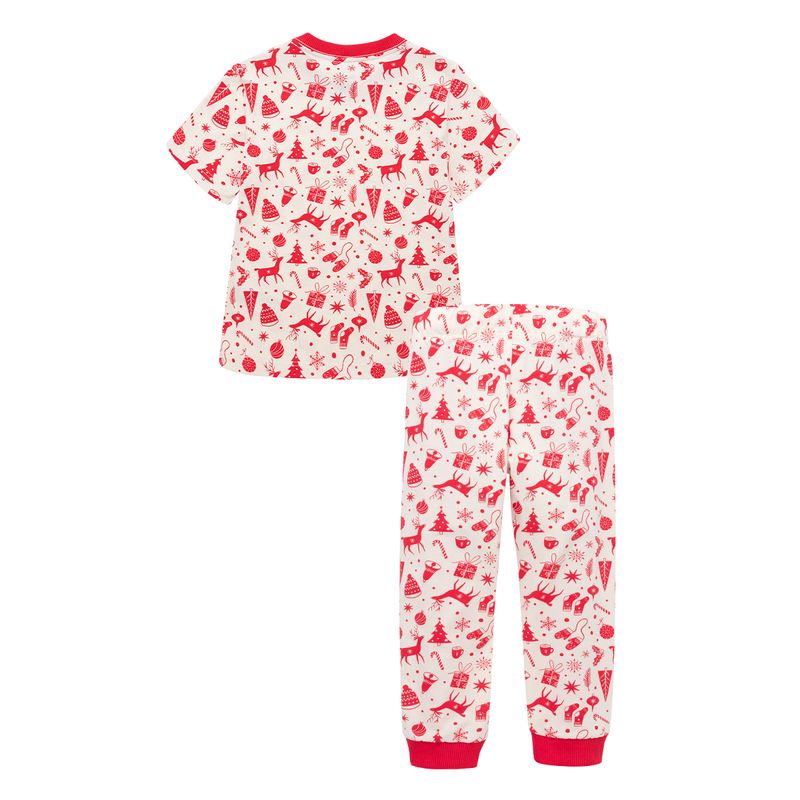 Pijama-navideña-manga-corta-para-bebe-unisex-Ropa-bebe-nino-Cafe