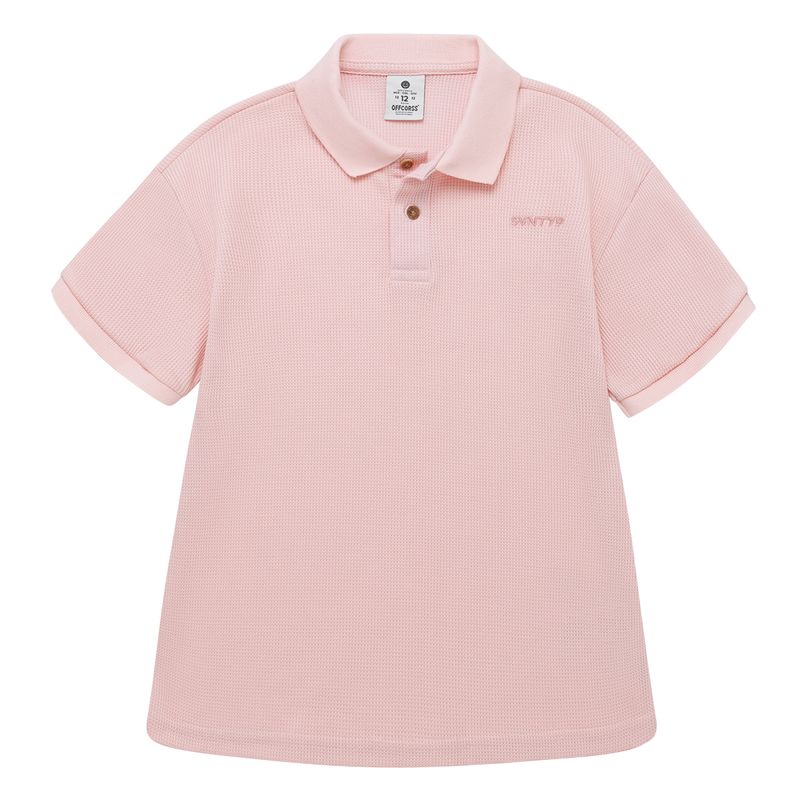 Camiseta-tipo-polo-para-niño-Ropa-nino-Rosado