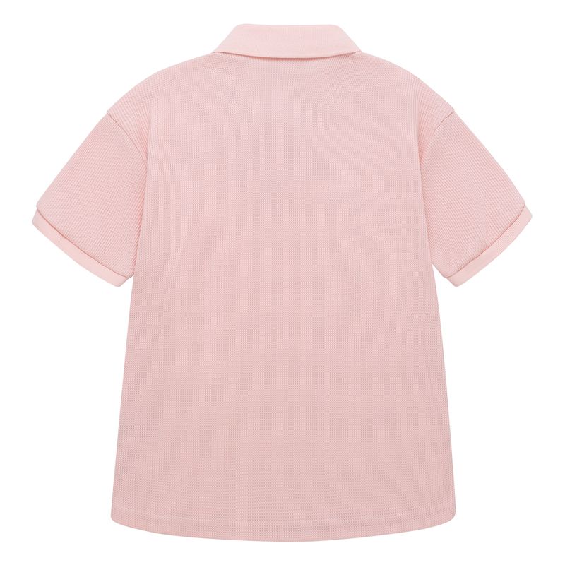 Camiseta-tipo-polo-para-niño-Ropa-nino-Rosado